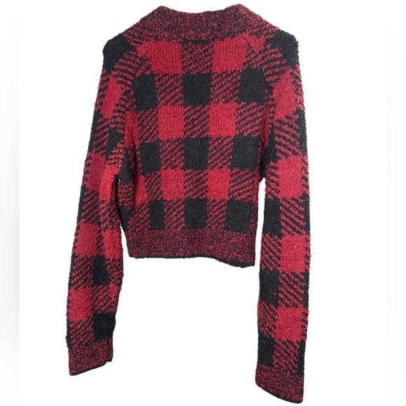 Skims Cozy Zip-Up in Brick Buffalo Check Size L/XL - Picture 3 of 6